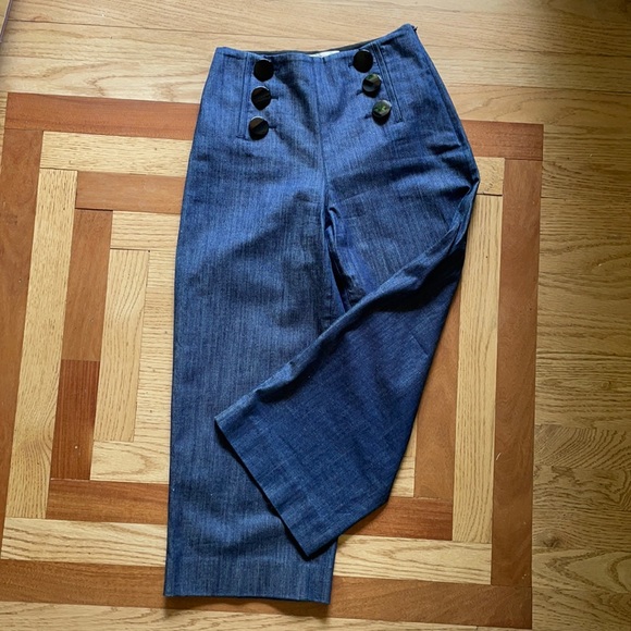 kate spade Pants - Kate Spade Broome Street Chambray Culottes Size 00